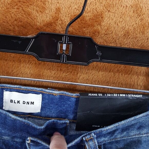 BLK DNM Mens Jeans Size 32x32 Blue Medium Wash 55 Bootcut Denim $250 - Picture 2 of 9